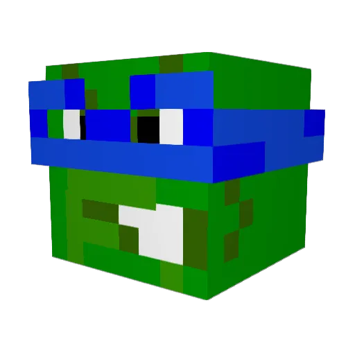 ProfessorRiles Minecraft avatar head, 3D render
