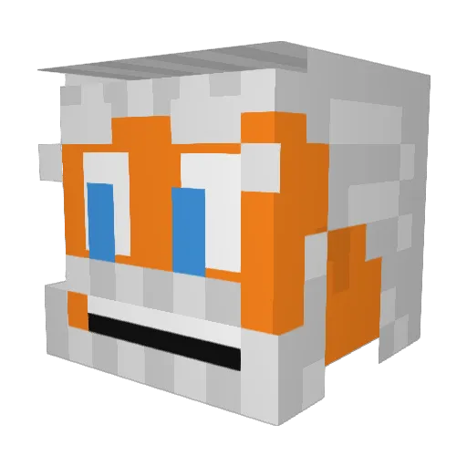 ProfessorSmart Minecraft avatar head, 3D render