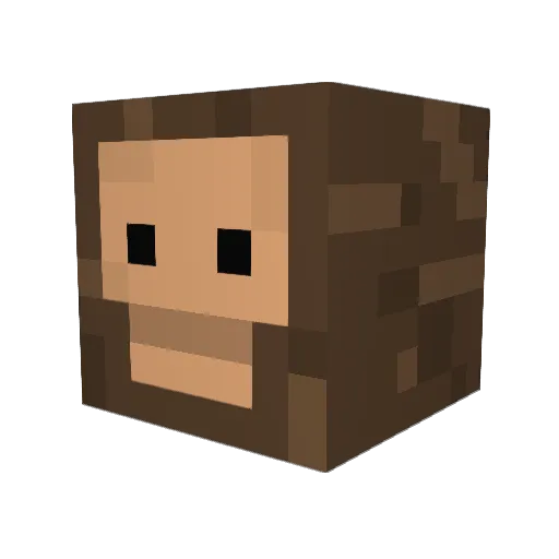 ProfessorTheMan Minecraft avatar head, 3D render