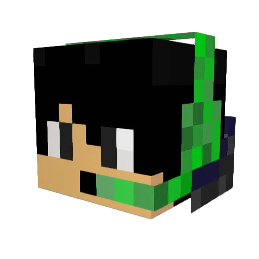 ProfessorWonton Minecraft avatar head, 3D render