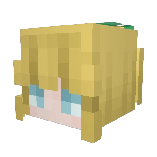 ProfessorYako Minecraft avatar head, 3D render