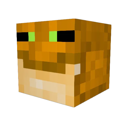 Professor_G_ Minecraft avatar head, 3D render