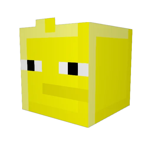 Professor__D Minecraft avatar head, 3D render