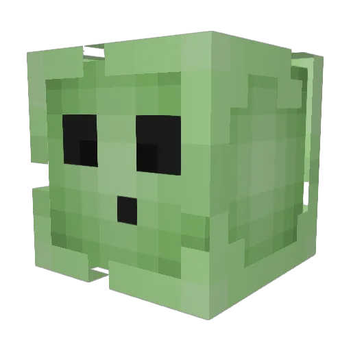 Professor_slimes Minecraft avatar head, 3D render