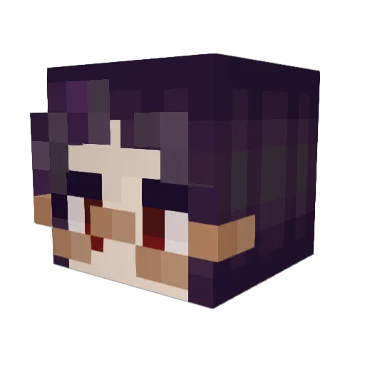 Professowo Minecraft avatar head, 3D render