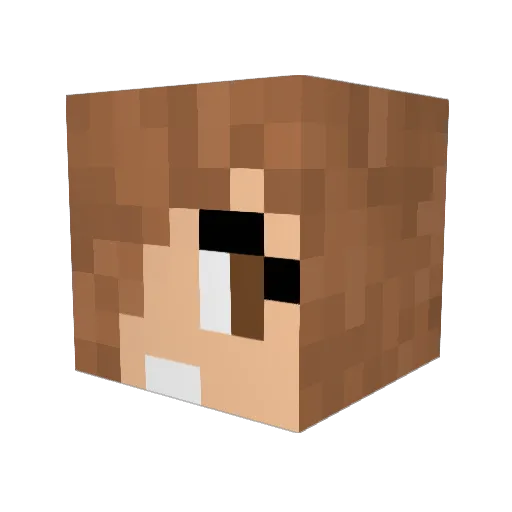 ProfetaGames Minecraft avatar head, 3D render