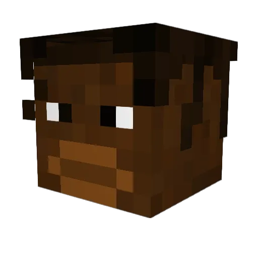 ProfiPfluecker Minecraft avatar head, 3D render