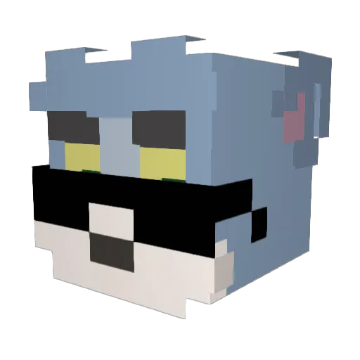 Profikek Minecraft avatar head, 3D render