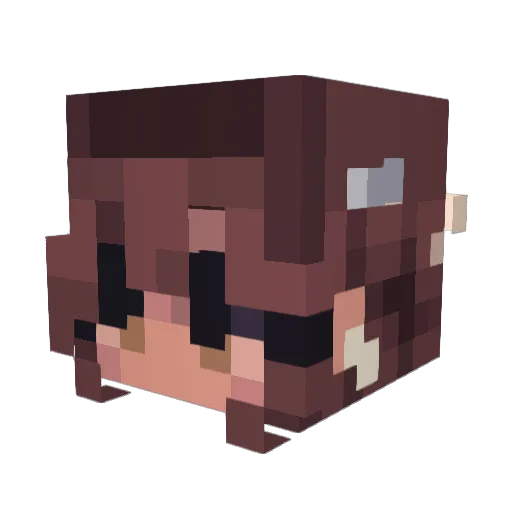 Profile232 Minecraft avatar head, 3D render