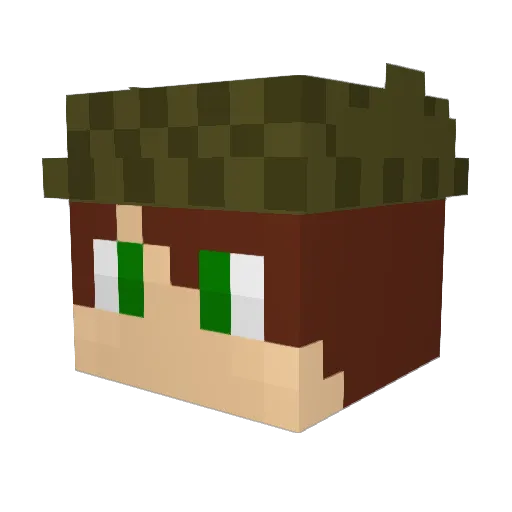 Profinder102 Minecraft avatar head, 3D render