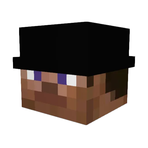 Profisonneeee Minecraft avatar head, 3D render