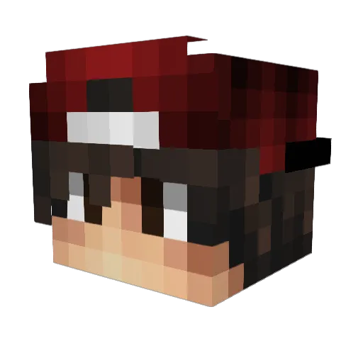Profull3455 Minecraft avatar head, 3D render