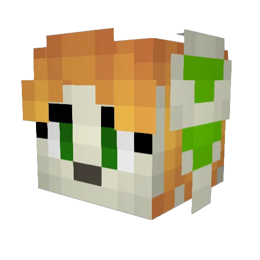 ProfyGuy Minecraft avatar head, 3D render