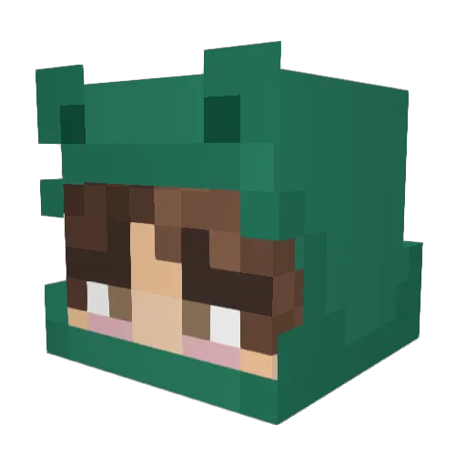 Progamer2397 Minecraft avatar head, 3D render