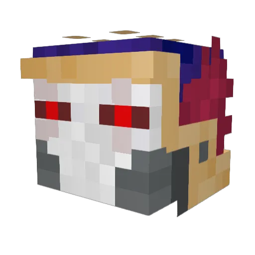 Progamer2562 Minecraft avatar head, 3D render