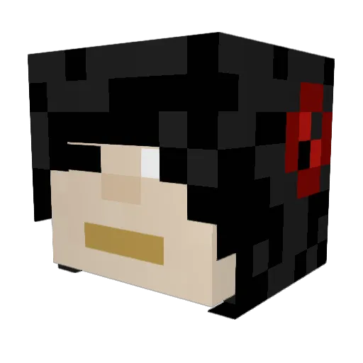 ProgramZer0 Minecraft avatar head, 3D render