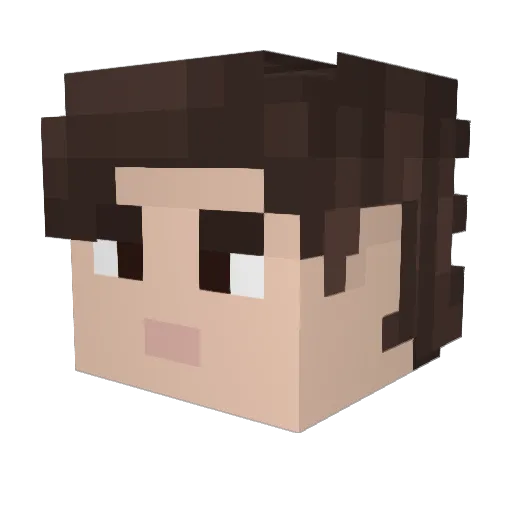 ProgressMaster42 Minecraft avatar head, 3D render