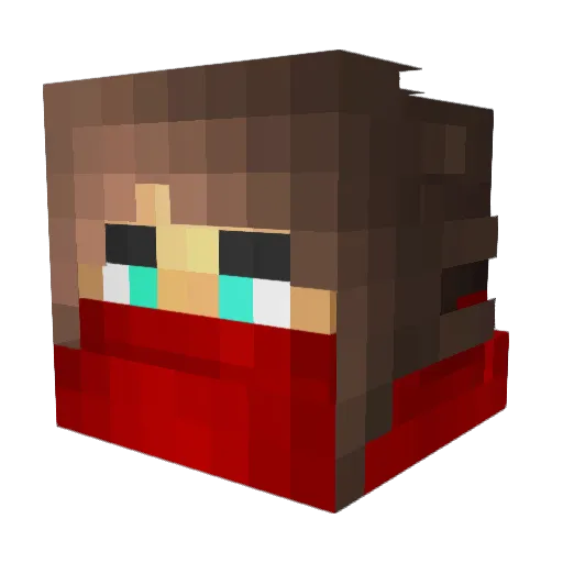 Progrip1 Minecraft avatar head, 3D render