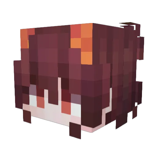 Prohantius Minecraft avatar head, 3D render