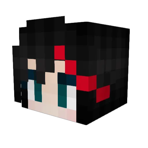 Prohormone Minecraft avatar head, 3D render