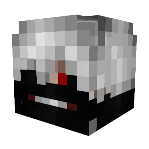 Proht Minecraft avatar head, 3D render