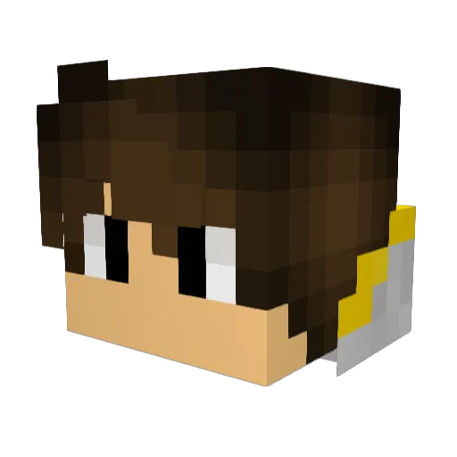 Proj3ct0lympus Minecraft avatar head, 3D render