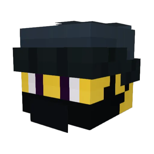 ProjectAnzo Minecraft avatar head, 3D render