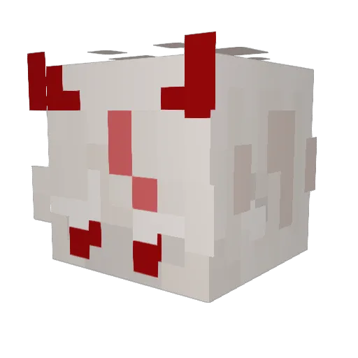 ProjectBaba Minecraft avatar head, 3D render