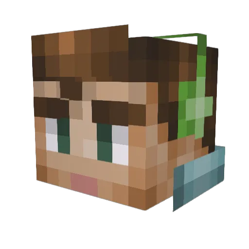 ProjectGamin_ Minecraft avatar head, 3D render
