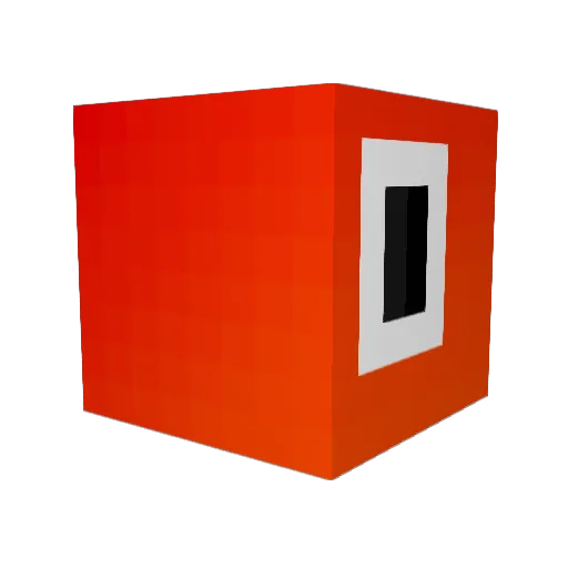 ProjectMikoyan Minecraft avatar head, 3D render