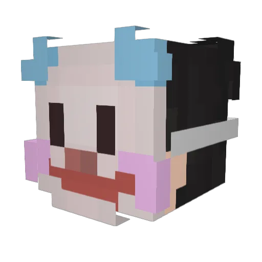 ProjectR2 Minecraft avatar head, 3D render
