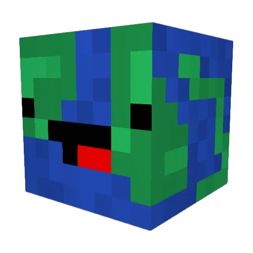 ProjectRadslab Minecraft avatar head, 3D render