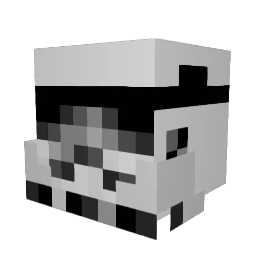 ProjectTrinity Minecraft avatar head, 3D render