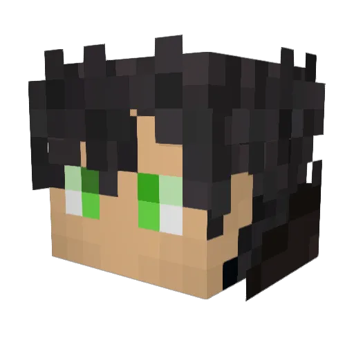 Project_CTK Minecraft avatar head, 3D render