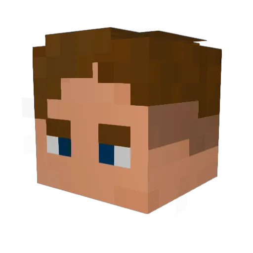 Projectator Minecraft avatar head, 3D render