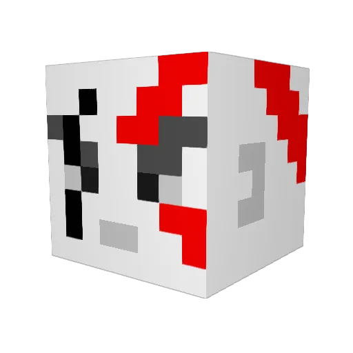 ProjectileTrail Minecraft avatar head, 3D render