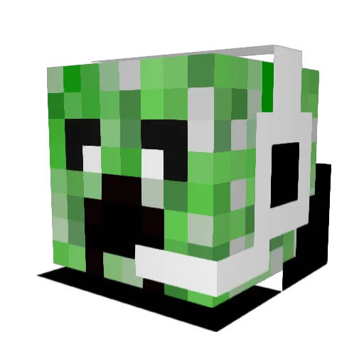 ProjectormanBen Minecraft avatar head, 3D render