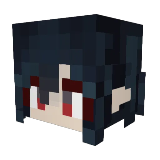 ProjekTeriyaki Minecraft avatar head, 3D render