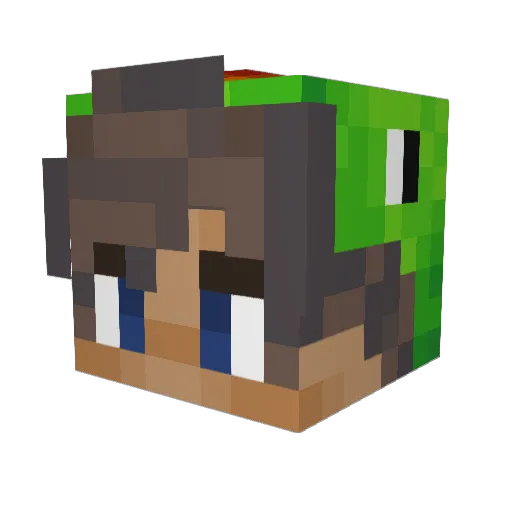 Projektil19 Minecraft avatar head, 3D render