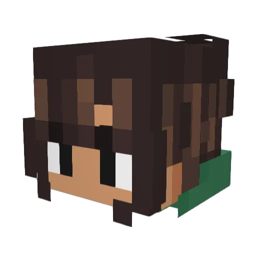 Projosh00PC Minecraft avatar head, 3D render