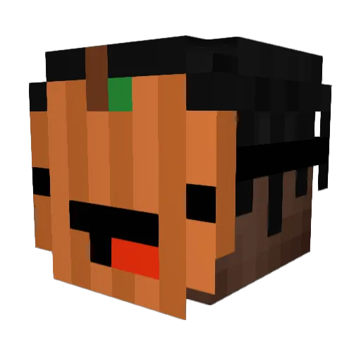 Projoxi Minecraft avatar head, 3D render