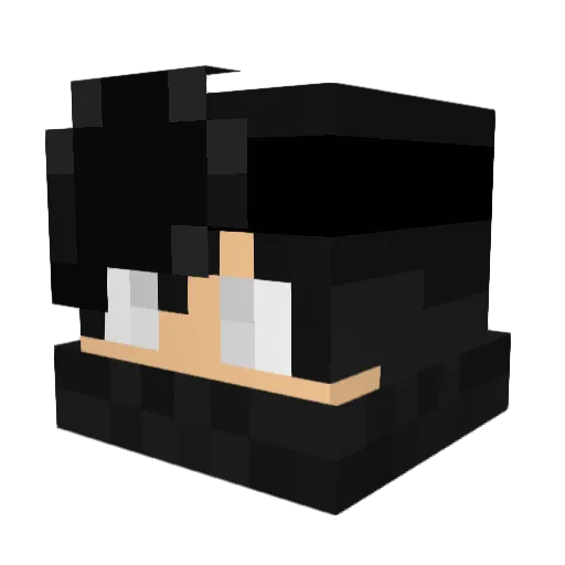 Prokali21 Minecraft avatar head, 3D render