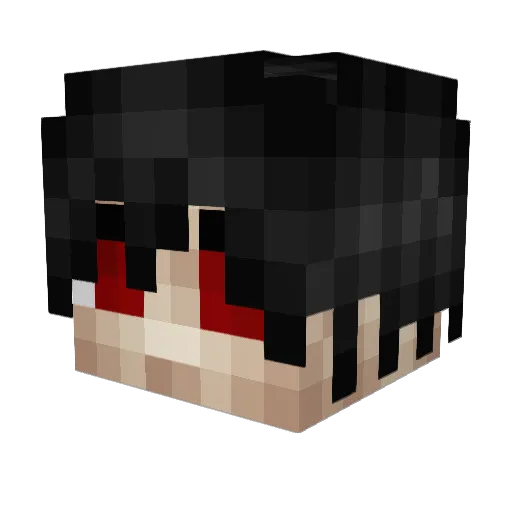 Prokarion Minecraft avatar head, 3D render