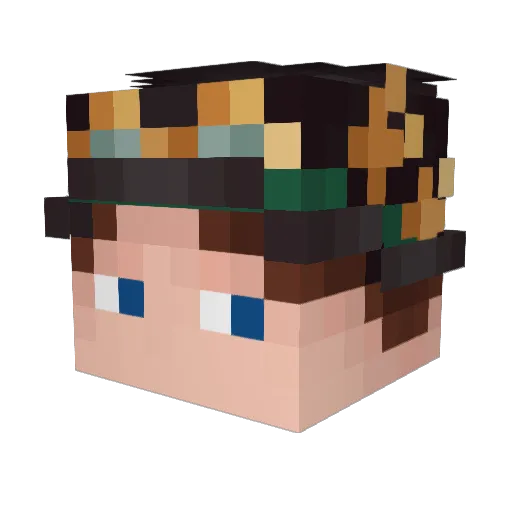 Proke__ Minecraft avatar head, 3D render