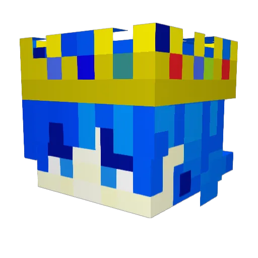 ProksekYT Minecraft avatar head, 3D render
