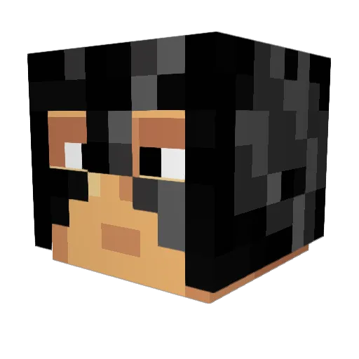 Proksi_ Minecraft avatar head, 3D render