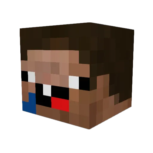 Proler_easy Minecraft avatar head, 3D render