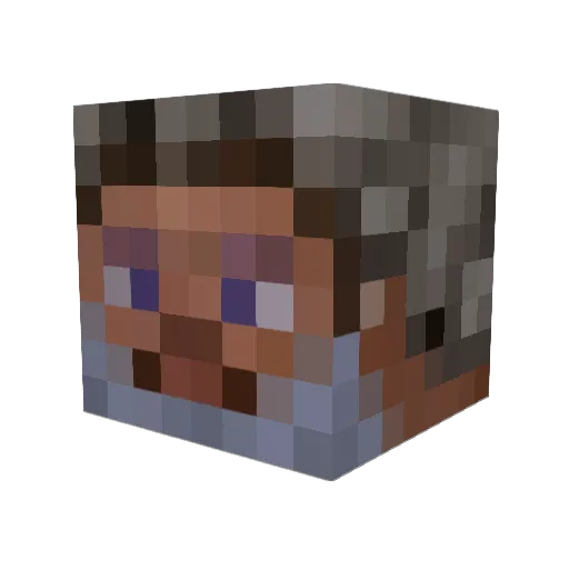 Proliberate Minecraft avatar head, 3D render