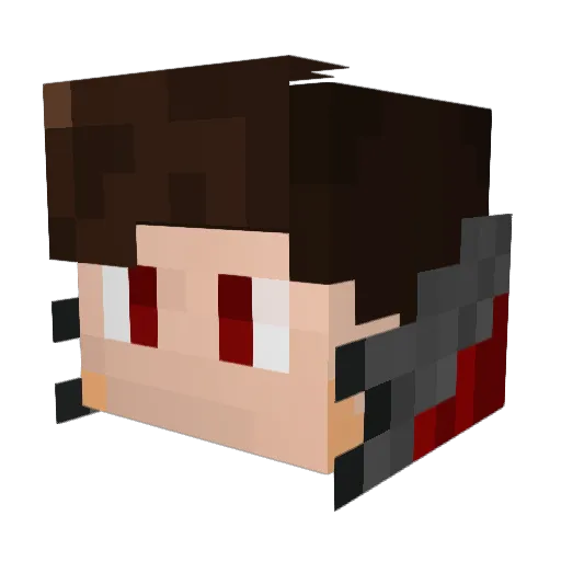Prolls Minecraft avatar head, 3D render