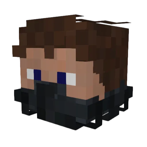 ProloHD Minecraft avatar head, 3D render